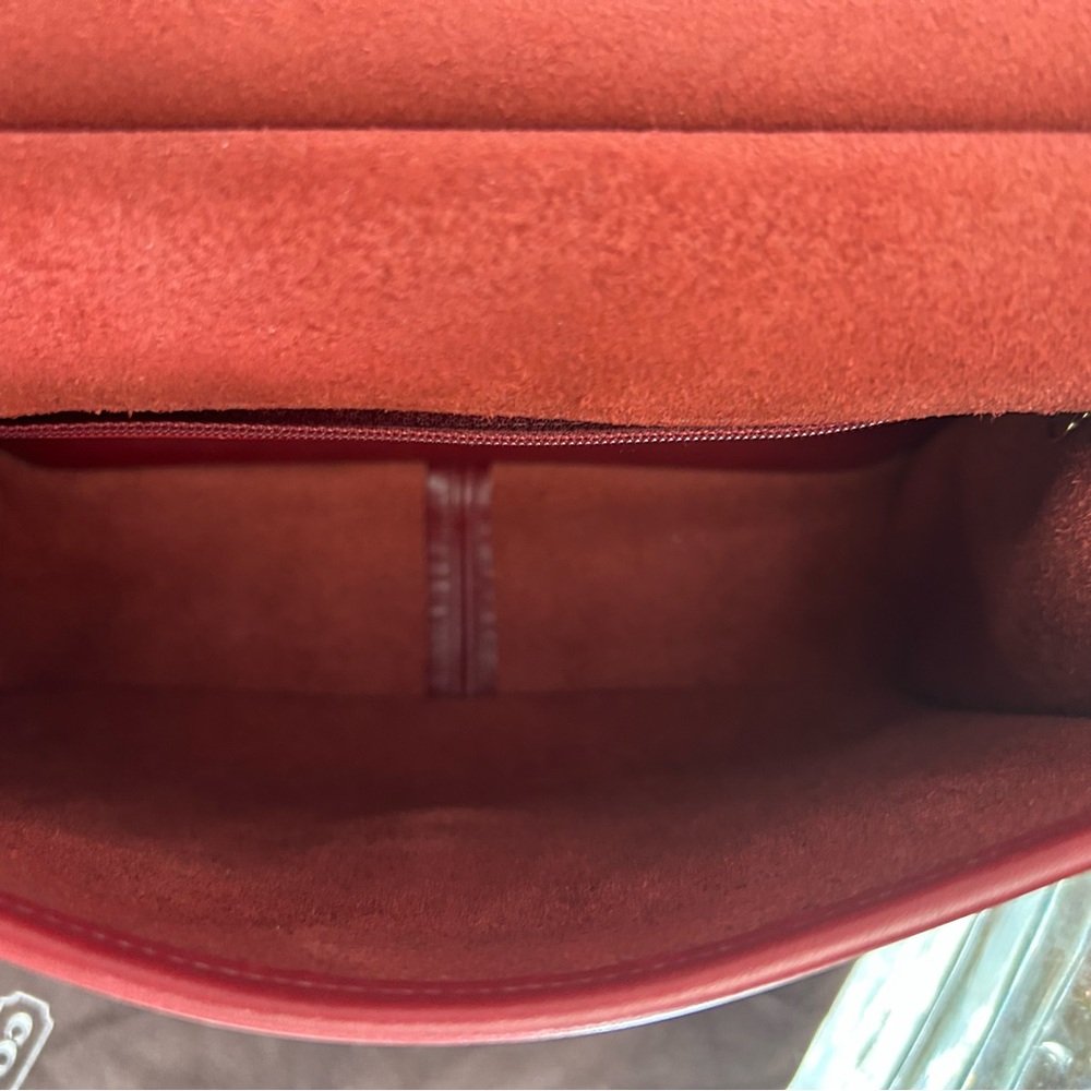 Coach Vintage Willis ♥️RED♥️ with HIDE marks (RARE) - Picture 7 of 14